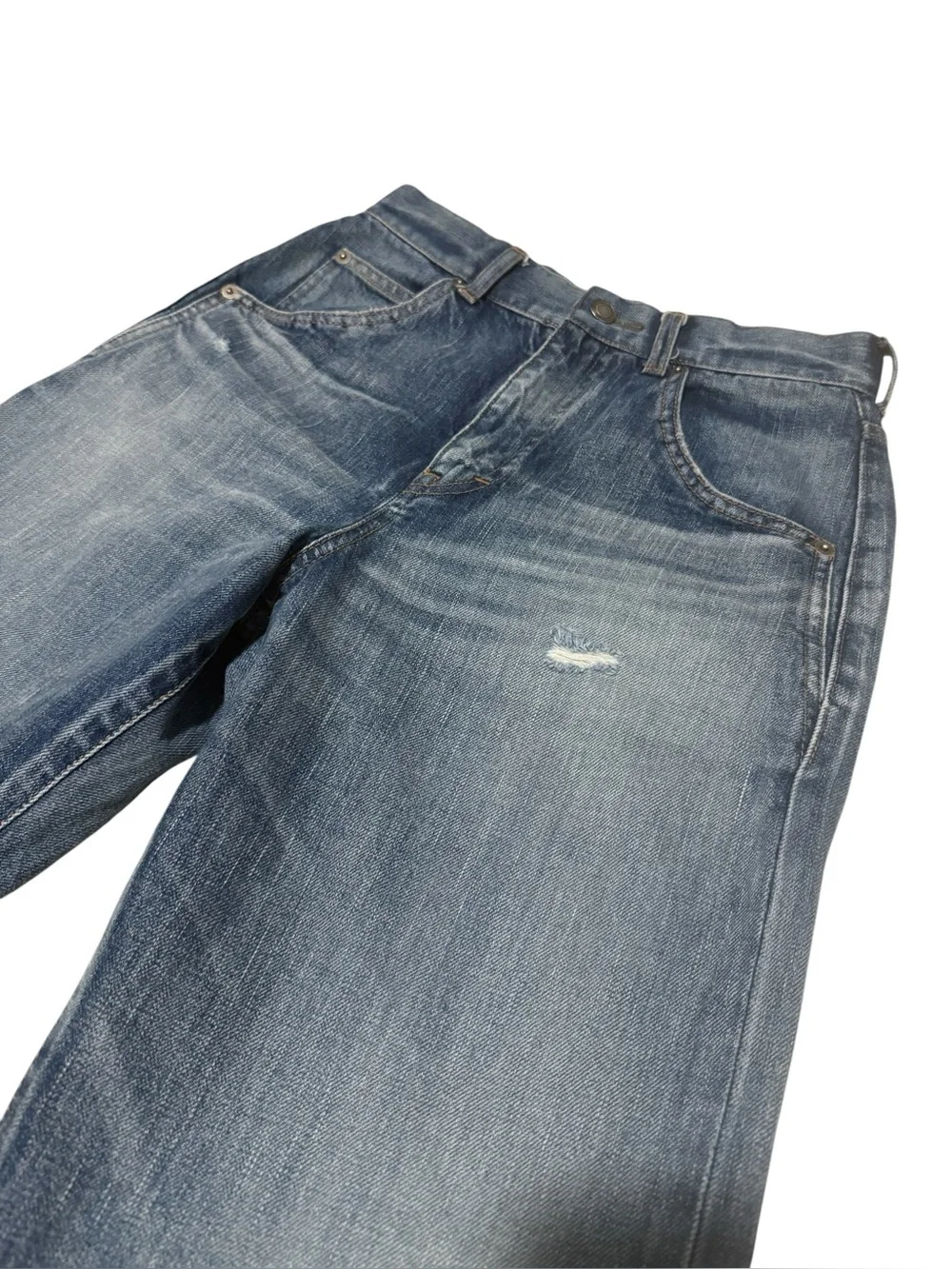 Saint Laurent 70's Cropped Denim 'Sandy Winter Blue' Size 28 165/66Y